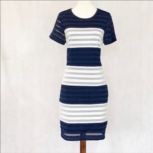 Saks fifth avenue stripe dress